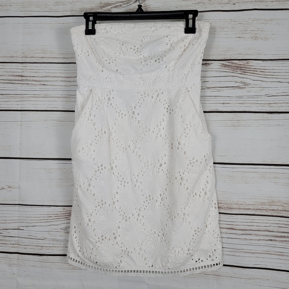 New York & Company | Strapless Eyelet Lace Dress - Picture 8 of 9